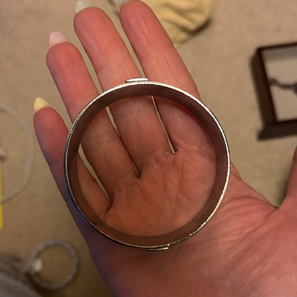 Coach Silver Bracelet with Gold Accents - Picture 2 of 2